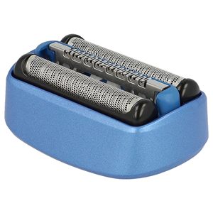 Cabezal de Repuesto para Afeitadora Eléctrica, Negro y Azul, con Cuchillas Dobles y Triples, para Uso Facial, Afeitadora Rotatoria, Lavable - Product Image 2