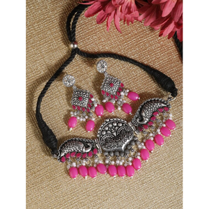 Pendientes de Fiesta Oxidados Color Granate - Product Image 1