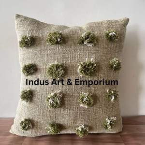 Funda de algodón hecha a mano para almohada, hecha a mano, estilo bohemio - Product Image 6