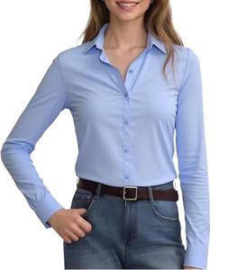 Latest Fashion Women <b>Dress</b> Shirts Breathable <b>Plus</b> <b>Size</b> Casual Formal Outdoor Elegant Shirt For Women - Product Image 6
