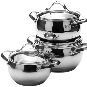 Cacerola multifuncional de acero inoxidable y utensilios de cocina de diseño clásico para hoteles, restaurantes y cocina casera - Product Image 1