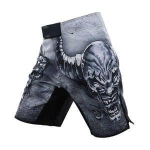 Short MMA de haute qualité avec impression de logo personnalisé Vêtements de combat légers et confortables avec taille moyenne courte pour une utilisation en salle de sport - Product Image 2