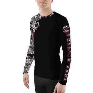Rashguard léger, respirant, écologique, à séchage rapide en spandex/polyester pour hommes - Haut de sport à compression pour l'été - Product Image 2
