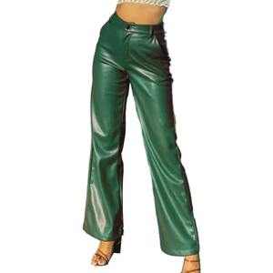2025 femmes pantalons en cuir véritable pantalon femmes taille haute pieds hiver noir pantalons décontractés pantalons De Mujer - Product Image 5