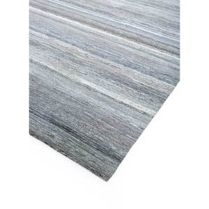 Alfombra Afgana de Lana Tejida a Mano en Gris y Negro, Modelo ENM-7001, con Patrón Abstracto y Rayas, Rectangular, para Sala de Estar, para Adolescentes - Product Image 2