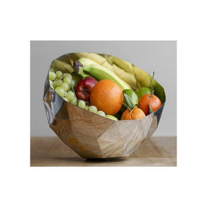 Tazón de Metal de Lujo de Alta Calidad con Diseño Floral Grabado en Latón, Personalizable, Ecológico, Accesorios de Cocina para Bodas - Product Image 4