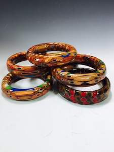 Joyería CREATIVA, pulsera acrílica de resina, brazalete exagerado, deslumbrante, Multicolor, ancho, Irregular, cuadrado, pulseras acrílicas para mujer - Product Image 2