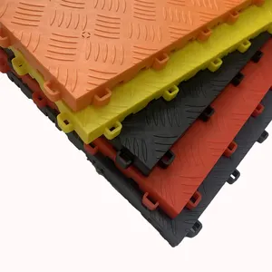 Solid Garage Floor Tiles Car Beauty 4S Shop Floor Drain Grid Car Washing Plastic Splicing Grille Mat Interlocking Splicing Floor