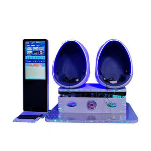 Simulateur de chaise œuf VR 9D, machine de jeu de réalité virtuelle à vendre, simulateur d'amusement 220V avec paiement par pièces pour la course - Product Image 1