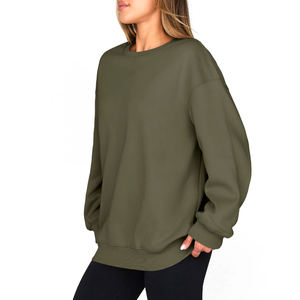 Sudadera de mujer con estampado de estilo Hip Hop para ropa de calle, venta al por mayor, sudadera holgada con logotipo personalizado para mujer - Product Image 4