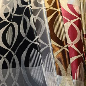 Tissus Jacquard pour rideaux occultants à prix de gros, idéaux pour un usage résidentiel et commercial - Product Image 2