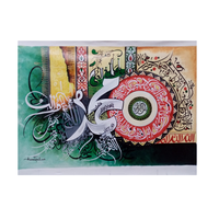Vente en gros de calligraphies de peintures à l'huile d'art moderne sur toile disponibles avec des conceptions personnalisées en grande quantité