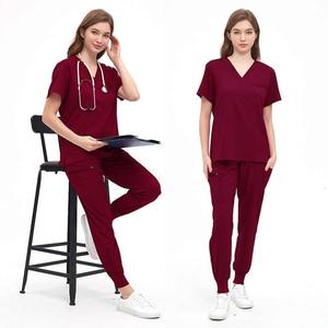 Ensembles d'uniformes d'infirmière unisexe à séchage rapide rayonne tissée et spandex taille XL à la mode, élégant, livraison rapide modèle OEM - Product Image 3