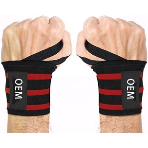 Fitness personnalisé Powerlifting Gym sangles d'haltérophilie poignets personnalisé Fitness haltérophilie poignet Wrap-sangles - Product Image 1