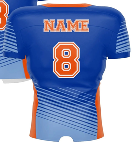 เสื้อฟุตบอลอเมริกันแบบใหม่สั่งทำได้ พิมพ์ลายดิจิตอล ทนทาน ทรงเข้ารูป ผลิตจากโพลีเอสเตอร์ 100% ป้องกันแบคทีเรีย ระบายอากาศได้ดี แห้งเร็ว - Product Image 3