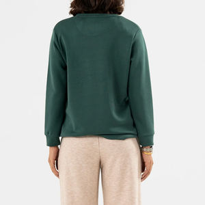 Sweat-shirt en molleton à col rond imprimé pour femme avec logo sur le devant, 100% coton, streetwear, pull-over - Product Image 6