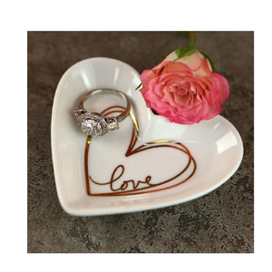 Plat à bijoux en marbre décoratif personnalisé plateau à bijoux décor de bureau à manger cadeau de mariage - Product Image 5