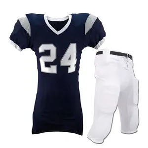 Uniforme de fútbol americano para hombres superventas cómodo estirable con mangas cortas nuevo diseño y característica transpirable - Product Image 4