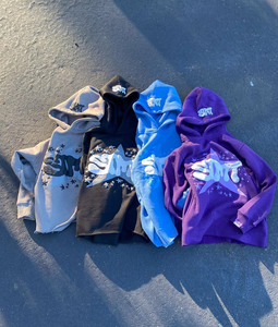 เสื้อฮู้ดพิมพ์ลายมีซิปสำหรับผู้ชายเสื้อสเวตเตอร์สไตล์ฮิปฮอปสตรีทผ้าคอตตอนผสม - Product Image 6