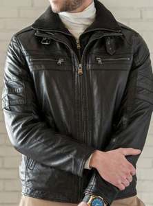 Chaqueta de cuero de vaca de alta calidad para invierno Mezcla de estilo y comodidad perfecta - Product Image 2