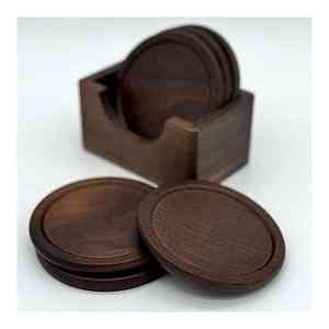 Más vendidos con diseño de precio barato y juego de posavasos de bambú hecho a mano diseño personalizado de madera de mango de nogal hecho en La India con la mejor calidad - Product Image 3