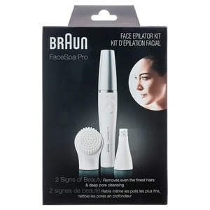 Depiladora Facial Braun FaceSpa Pro 910 para Mujer con 1 Accesorio Adicional, Blanco/Plateado - Product Image 3