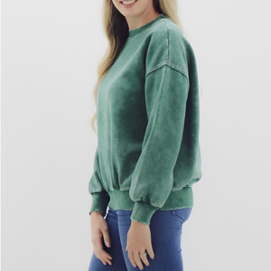 Vêtements pour femmes de grande taille Sweatshirts New Fashion Style Sportswear Acid Wash sweat pour femmes à vendre - Product Image 3