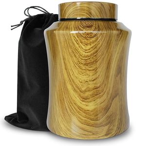 Urna de cremación de madera de alta resistencia con tallas artísticas diseñadas para preservar recuerdos y ofrecer comodidad durante el servicio funerario - Product Image 2