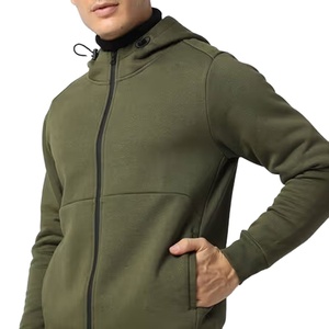 Wholesale Custom Logo Men <b>Zipper</b> <b>Jacket</b> Windbreaker <b>Jacket</b> for Men Breathable Material Long Sleeve Men Hoodie - Product Image 5