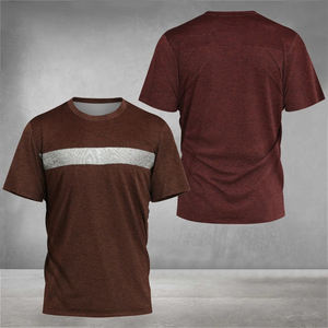 Boutique T-shirt respirant de sport de fitness pour hommes haut à séchage rapide avec nouveau tissu tricoté à manches courtes de sport de tennis d'été - Product Image 4