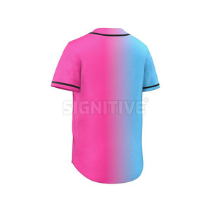 เสื้อเบสบอลซอฟต์บอลแขนสั้นแบบยูนิเซ็กซ์ คุณภาพสูง ปักโลโก้ได้ตามต้องการ ระบายอากาศได้ดี แห้งเร็ว ผลิตจากโพลีเอสเตอร์ 100% - Product Image 5