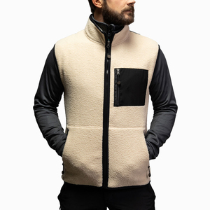 Hot Selling Reversible <b>Men's</b> <b>Fleece</b> Vest Superb Quality with Fur Decoration Latest Design in Different Sizes Winter <b>Fleece</b> <b>Gilet</b> - Product Image 4