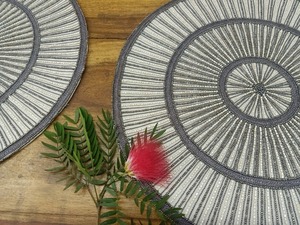 Handmade Embroidered Eco-Friendly Luxury Home Use Beaded Rose Shape Inch Thick <b>Placemat</b> Single Piece New Design - Product Image 5