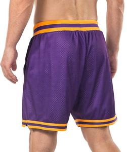 กางเกงขาสั้นบาสเก็ตบอลผู้ชายสไตล์ไฮสตรีท100% ระบายอากาศได้ดีชุดเล่นกีฬาออกกำลังกายในฤดูร้อน - Product Image 6