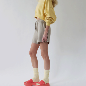 ;<b>Women</b> Cotton Fleece Shorts 100% Cotton Fleece <b>Sweatshorts</b>/shorts Custom Wholesale <b>Women</b> Shorts - Product Image 2