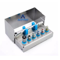 Kit Premium AMRID SURGICAL para Levantamiento de Senos, Implantes Dentales, Abordaje Lateral Crestal, Fresas de Diamante de Acero Manuales, Stopper, Autoclavable, CE