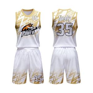 Ropa deportiva de baloncesto sublimada de doble cara, personalizada y de gran venta, para hombre y mujer, hecha de material transpirable y de secado rápido. - Product Image 3