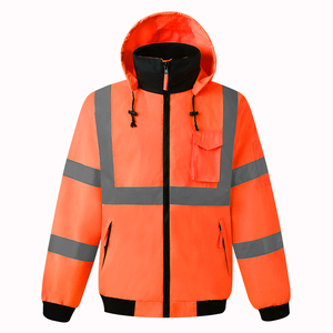 Clase 3 Seguridad personalizada Ropa DE TRABAJO impermeable Invierno Chaqueta reflectante de alta visibilidad Ropa - Product Image 5
