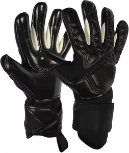 Gants de gardien de but de football professionnels en latex imperméables respirants avec sangle de poignet réglable pour l'extérieur, protection complète des doigts, unisexe - Product Image 1