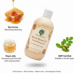 Gel de Baño y Ducha Nutritivo de 250 ml, pH Balanceado, Fórmula Natural, Cuidado Diario Suave, Marca Privada OEM, RedMoringa Italia - Product Image 3