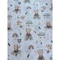 DAFNI BIG PAZAR Ensemble de voyage pour bébé en coton biologique/modal, motifs animaux écologiques, bavoirs et lingettes à épaules en coton biologique toutes saisons, unisexe
