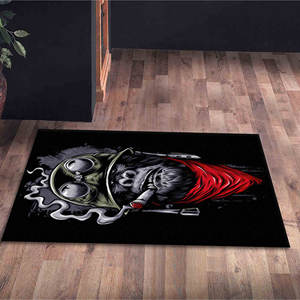 พรมพิมพ์ลาย: ลายลิงทันสมัยสำหรับของขวัญขึ้นบ้านใหม่ ตกแต่งห้องแมนเคฟ พรมเชนิลล์ - Product Image 5