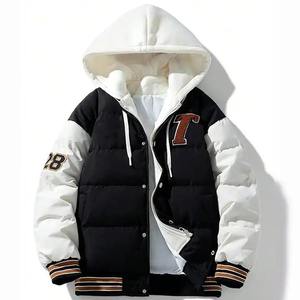Chaqueta Acolchada para Hombre, Chaqueta de Invierno con Relleno de Burbujas, Logotipo OEM, Talla Grande, Chaqueta Acolchada Negra Personalizada para Hombre - Product Image 1
