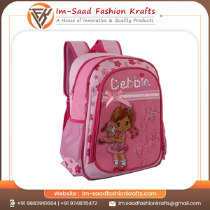 3D Cartoon Design Pink Color <b>Backpacks</b> <b>for</b> <b>School</b> <b>Girls</b> Kids Custom Unisex Nylon <b>School</b> Bag Customized Packing Flat Smooth 50pcs - Product Image 5
