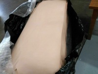 OEM 100% Chromfreies Gegerbtes Organisches Weißes Vollnarbiges Rindsleder 0,7-1,8mm Kalbsleder aus Bangladesch für Sofas, Gepäck und Gürtel