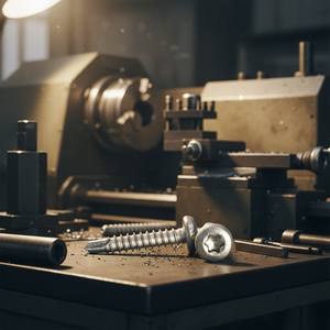 Vis à tête cylindrique PDC modèle 7.1 en acier inoxydable (304/316/410) traité thermiquement, filetage métrique profond à pas large, à tête cruciforme/Phillips - Product Image 1