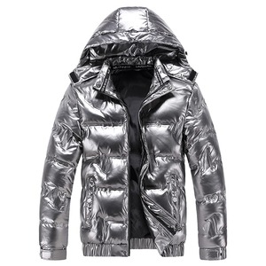 Men's Casual Winter Parka Thickened Hooded Waterproof Puffer <b>Jacket</b> Windproof Canvas Fabric New Warm Varsity <b>Jacket</b> Stand Collar - Product Image 6