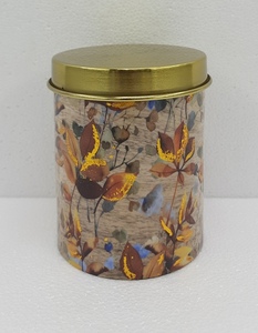 Pot carré de conception impressionnante avec couvercle boîte de rangement finie en émail de décalque en métal pour la cuisine à domicile et l'hôtel personnalisé à la main - Product Image 4