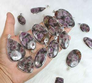 ชุดจี้อัญมณีคริสตัลทับทิมธรรมชาติสไตล์โบฮีเมียน - Product Image 4