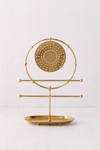 Soporte de joyería de oro de diseño Redondo, perfecto para exhibir anillos, pendientes y pulseras, ideal para decoración del hogar y regalos - Product Image 3